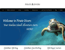 Tablet Screenshot of piratediversinternational.com